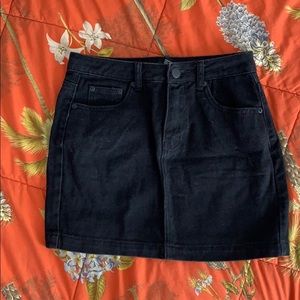 Forever 21 Black Denim Skirt